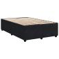 Preview: Boxspringbett mit Matratze Schwarz 120x190 cm Samt