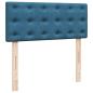 Preview: Boxspringbett mit Matratze Blau 120x190 cm Samt