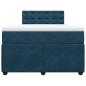 Preview: Boxspringbett mit Matratze Blau 120x190 cm Samt
