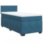 Preview: Boxspringbett mit Matratze Blau 80x200 cm Samt