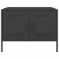 Preview: Couchtisch Schwarz 68x50x50,5 cm Stahl