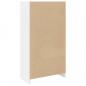 Preview: Bücherregal Weiß 57x28,5x107,5 cm Holzwerkstoff