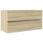 Preview: Waschbeckenunterschrank Sonoma-Eiche 90x38,5x45cm Holzwerkstoff