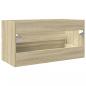 Preview: Waschbeckenunterschrank Sonoma-Eiche 90x38,5x45cm Holzwerkstoff
