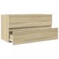 Preview: Waschbeckenunterschrank Sonoma-Eiche 90x38,5x45cm Holzwerkstoff