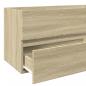 Preview: Waschbeckenunterschrank Sonoma-Eiche 90x38,5x45cm Holzwerkstoff