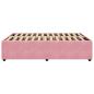 Preview: Bettgestell Rosa 140x200 cm Samt