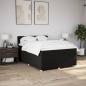 Preview: Boxspringbett mit Matratze Schwarz 140x200 cm Stoff