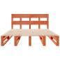 Preview: Massivholzbett ohne Matratze Wachsbraun 140x190 cm Kiefernholz