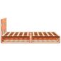 Preview: Massivholzbett ohne Matratze Wachsbraun 140x190 cm Kiefernholz
