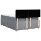 Preview: Boxspringbett mit Matratze Hellgrau 140x200 cm Stoff