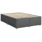 Preview: Boxspringbett mit Matratze Dunkelgrau 160x200 cm Stoff