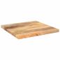 Preview: Tischplatte 40x40x3,8 cm Quadratisch Massivholz Mango