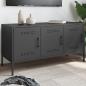 Preview: ARDEBO.de - TV-Schrank Schwarz 100,5x39x50,5 cm Stahl