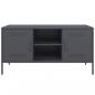 Preview: TV-Schrank Anthrazit 100,5x39x50,5 cm Stahl