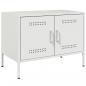 Preview: TV-Schrank Weiß 68x39x50,5 cm Stahl