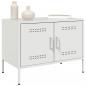 Preview: TV-Schrank Weiß 68x39x50,5 cm Stahl