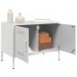 Preview: TV-Schrank Weiß 68x39x50,5 cm Stahl