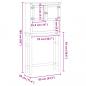 Preview: Waschmaschinenschrank Corona Massivholz Kiefer