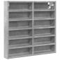 Preview: Vitrinenschrank Betongrau 60x8,5x58 cm Holzwerkstoff