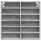 Preview: Vitrinenschrank Betongrau 60x8,5x58 cm Holzwerkstoff