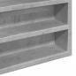 Preview: Vitrinenschrank Betongrau 60x8,5x58 cm Holzwerkstoff