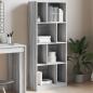 Preview: ARDEBO.de - Bücherregal Grau Sonoma 57x28,5x141 cm Holzwerkstoff