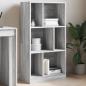 Preview: ARDEBO.de - Bücherregal Grau Sonoma 57x28,5x107,5 cm Holzwerkstoff