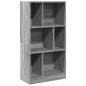 Preview: Bücherregal Grau Sonoma 57x28,5x107,5 cm Holzwerkstoff