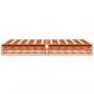 Preview: Massivholzbett ohne Matratze Wachsbraun 140x200 cm Kiefernholz