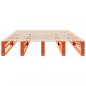Preview: Massivholzbett ohne Matratze Wachsbraun 160x200 Kiefernholz