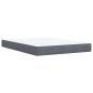 Preview: Boxspringbett mit Matratze Dunkelgrau 140x200 cm Samt