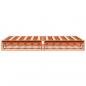 Preview: Massivholzbett ohne Matratze Wachsbraun 140x190 cm Kiefernholz