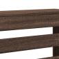 Preview: Heizkörperverkleidung Braun Eiche 104x20x82 cm Holzwerkstoff