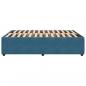 Preview: Bettgestell Blau 160x200 cm Samt