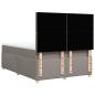 Preview: Boxspringbett mit Matratze Taupe 140x190 cm Stoff