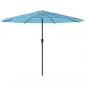 Preview: Sonnenschirm mit Stahlmast Blau 324x324x247 cm