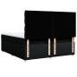 Preview: Boxspringbett mit Matratze Schwarz 180x200 cm Stoff