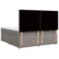 Preview: Boxspringbett mit Matratze Taupe 180x200 cm Stoff