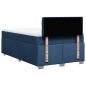 Preview: Boxspringbett mit Matratze Blau 120x190 cm Stoff