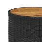 Preview: 3-tlg. Garten-Sofagarnitur Halbrund Schwarz Poly-Rattan