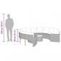 Preview: Gartensofa mit Tisch und Kissen Rund Beige Poly-Rattan