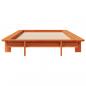 Preview: Massivholzbett ohne Matratze Wachsbraun 75x190 cm Kiefernholz