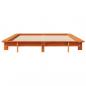 Preview: Massivholzbett ohne Matratze Wachsbraun 150x200 cm Kiefernholz