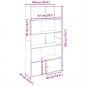 Preview: Bücherregal Sonoma-Eiche 100x36x189 cm Holzwerkstoff