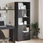 Preview: ARDEBO.de - Bücherregal Schwarz 70x36x189 cm Holzwerkstoff