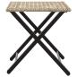 Preview: 5-tlg. Garten-Essgruppe Klappbar Beige Poly Rattan