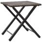 Preview: 5-tlg. Garten-Essgruppe Klappbar Braun Poly Rattan