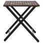 Preview: 5-tlg. Garten-Essgruppe Klappbar Braun Poly Rattan