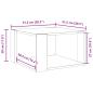Preview: Couchtisch Sonoma-Eiche 51,5x51,5x30 cm Holzwerkstoff